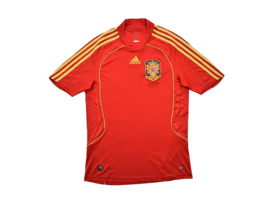 2008 Espagne Domicile Chemise Espaa Coupe d'Europe