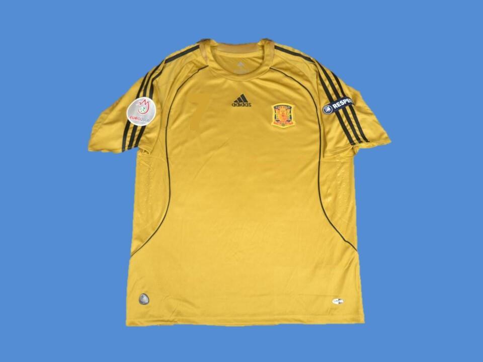 2008 Espagne Exterieur Maillot Coupe d'Europe