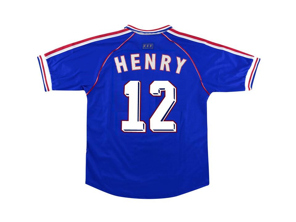 1998 France Home Jersey Henry #12