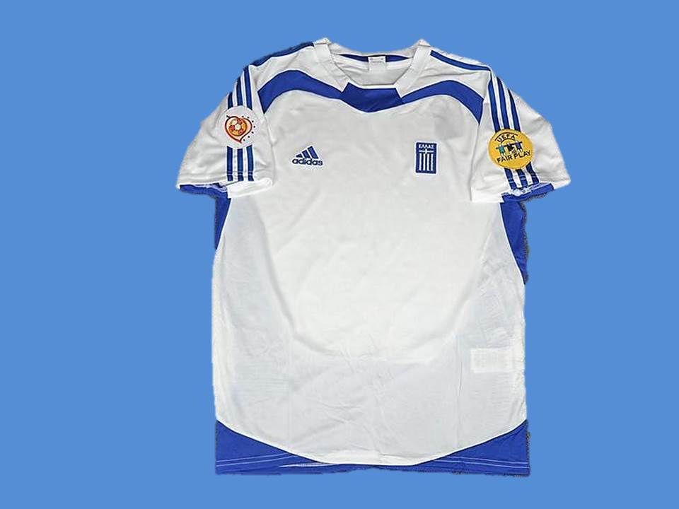 2004 Greece Home Jersey European Cup