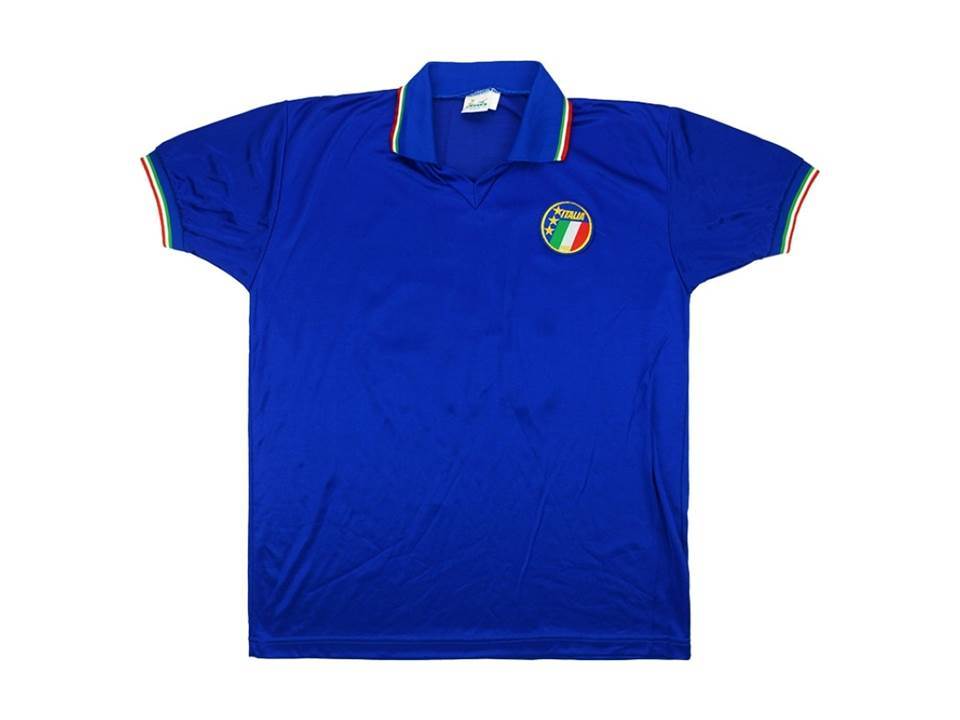 1986 Italie Domicile Maillot Coupe du Monde