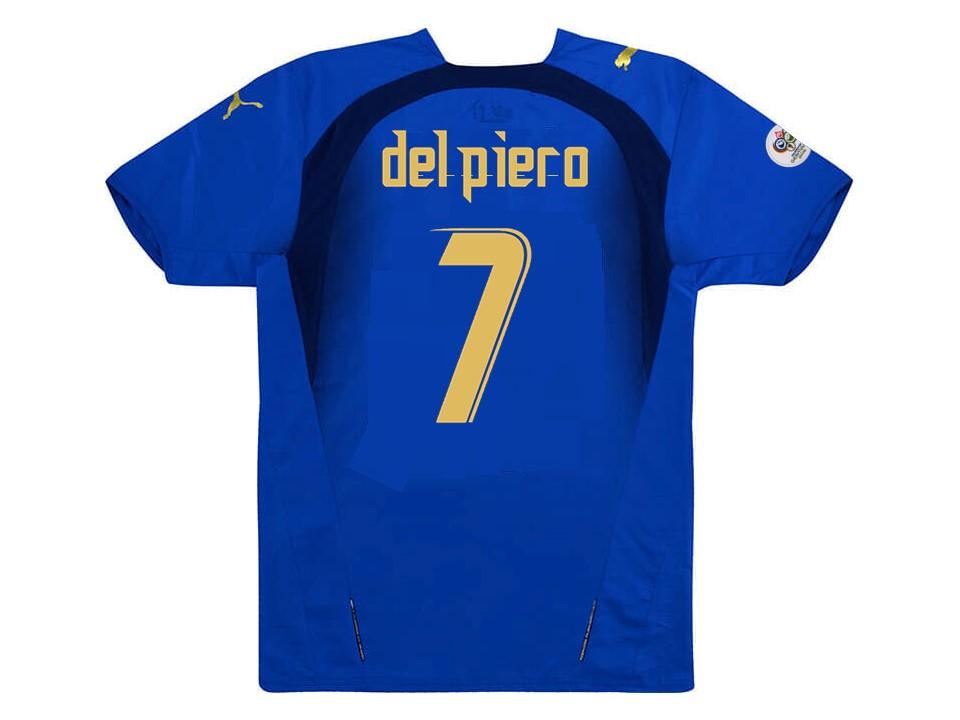 2006 Italie Domicile Maillot Del Piero #7 Coupe du Monde