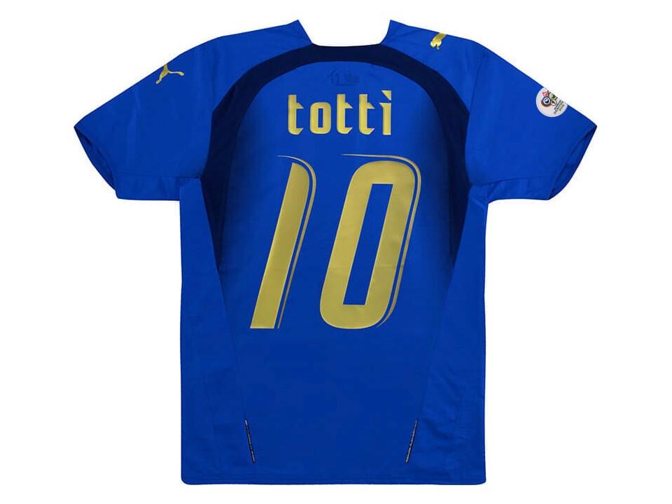 2006 Italy Home Jersey Totti #10 World Cup