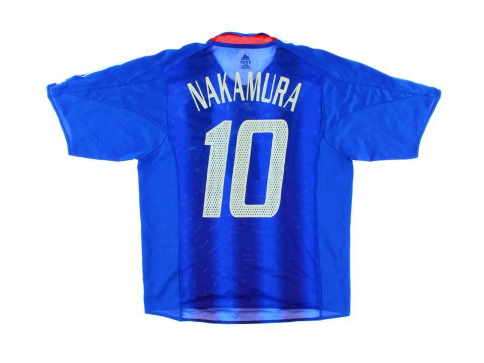 2004 Japan Home Shirt Nakamura #10 Asian Cup