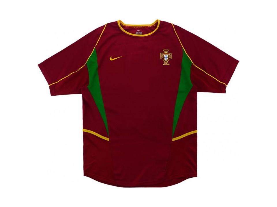 2002 Portugal Domicile Chemise  Coupe du Monde