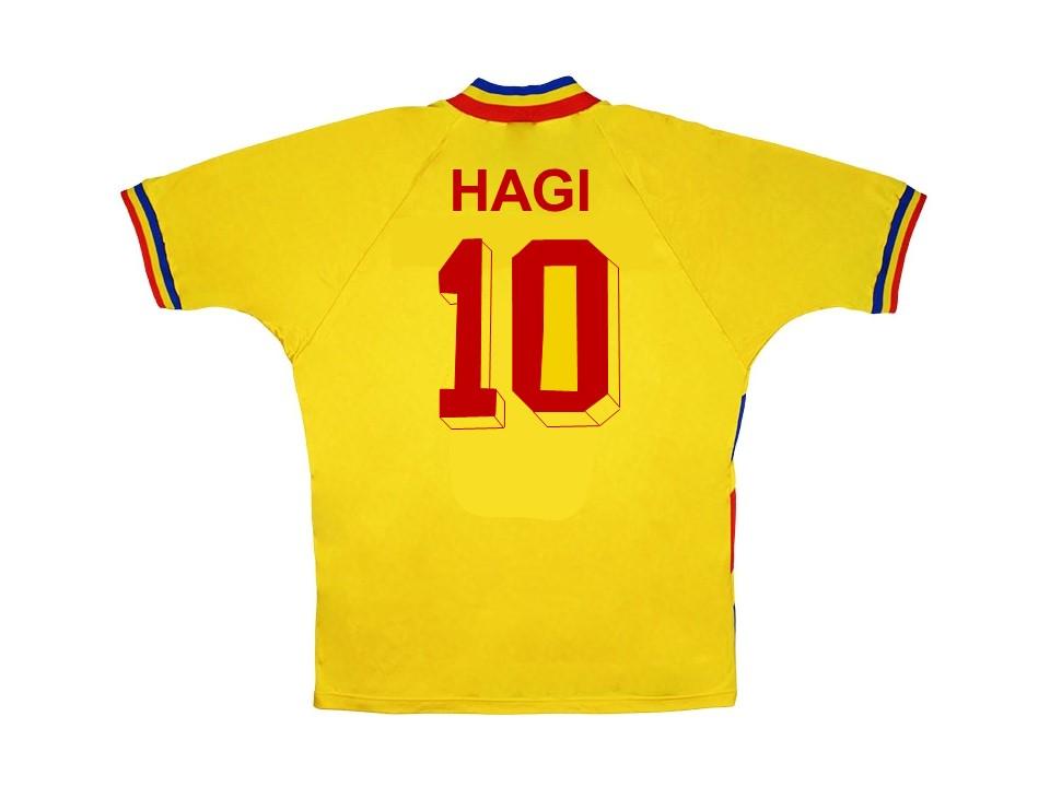 1994 Romania Home Shirt Hagi #10 World Cup