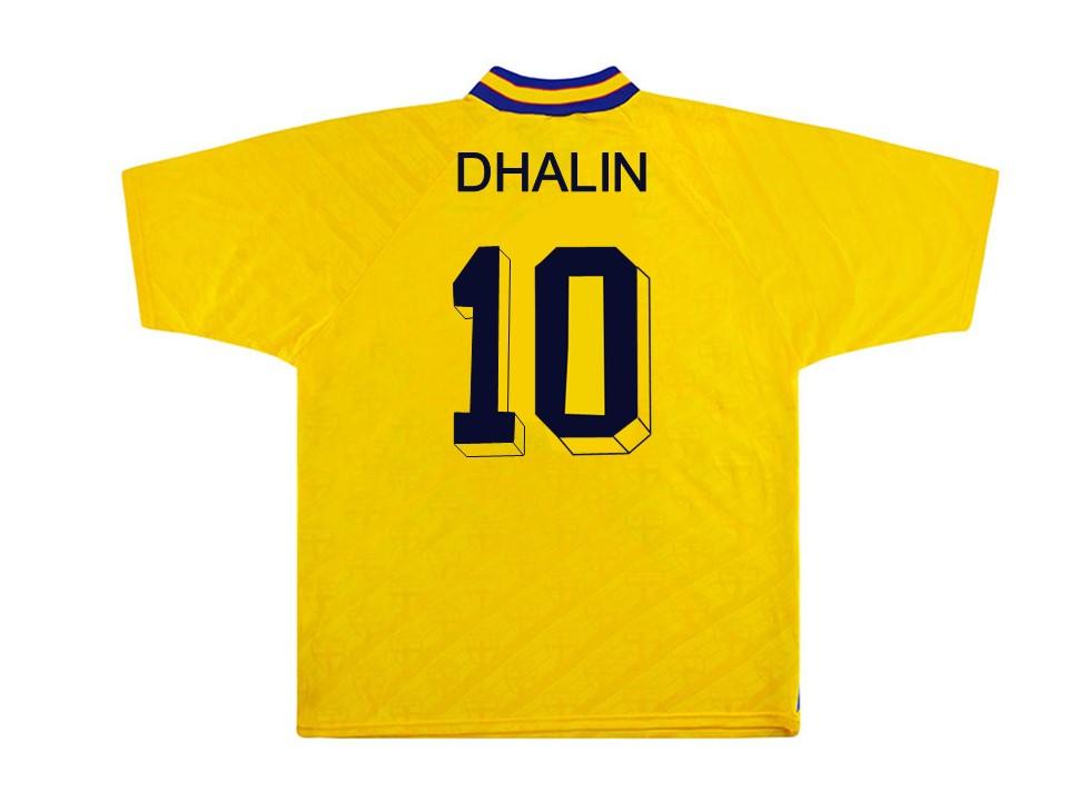 1994 Sweden Home Shirt Dhalin #10 World Cup