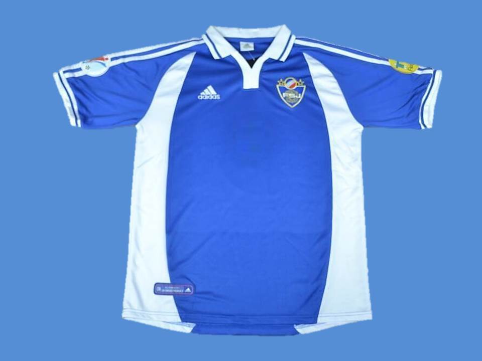 2000 Yougoslavie Domicile Maillot Coupe d'Europe