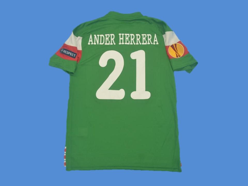 2011 12 Athletic Bilbao Away Jersey Ander Herrera #21 Uefa Final