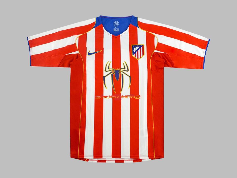 2004 2005 Atletico Madrid Home Shirt SIMEONE 14