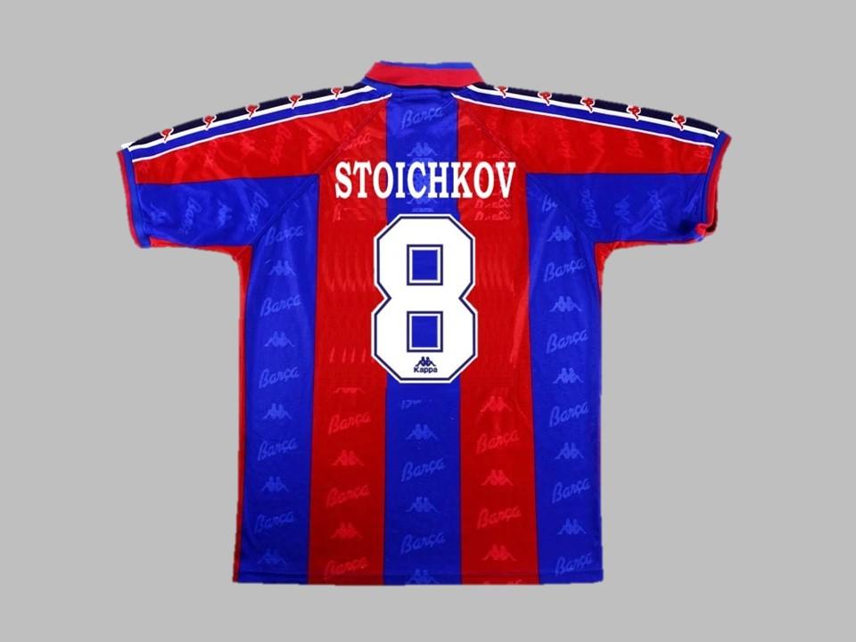 1996 1997 Barcelona Home Shirt Stoichkov #8