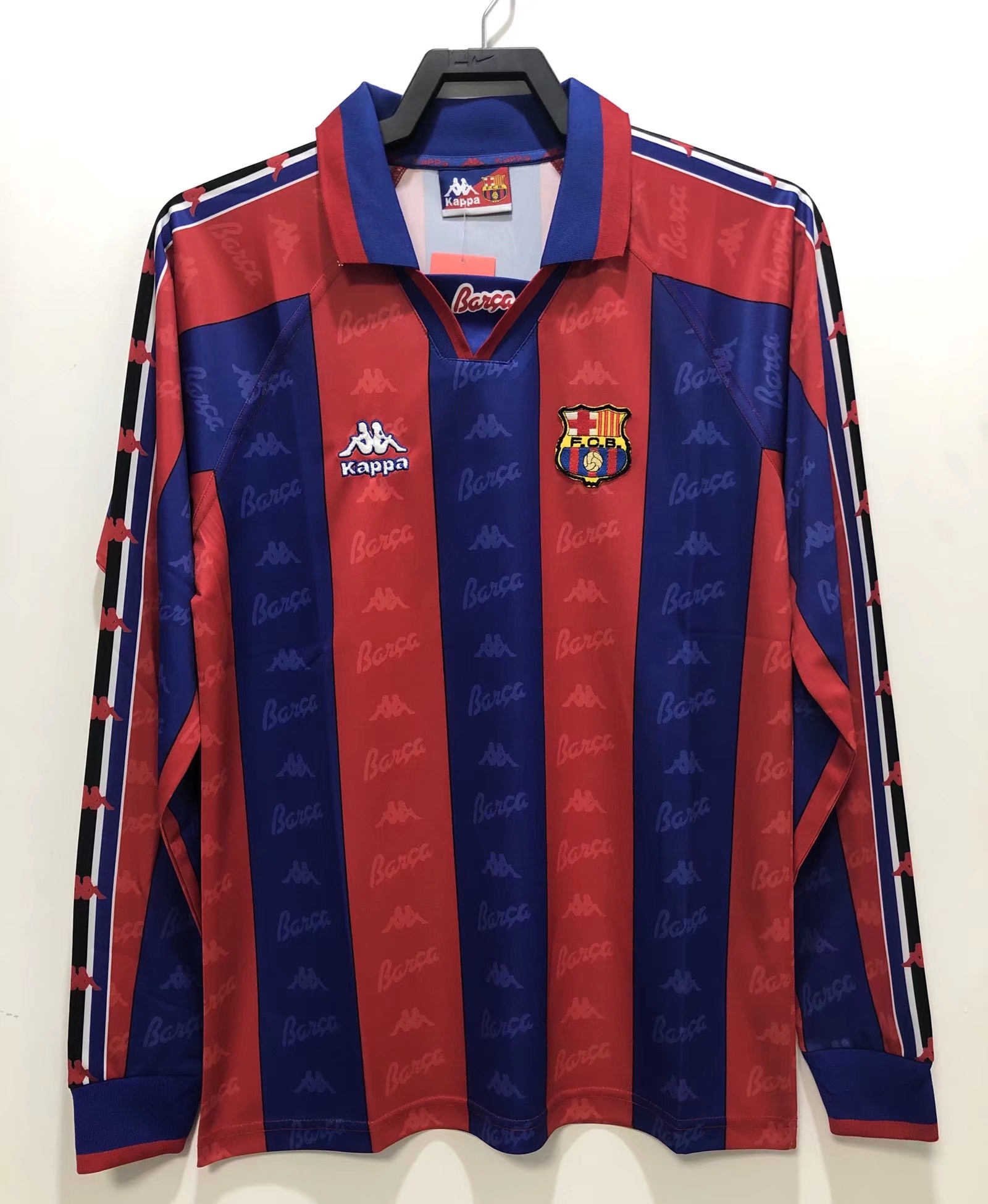 1996-1997 Barcelone Domicile Manches Longues Maillot