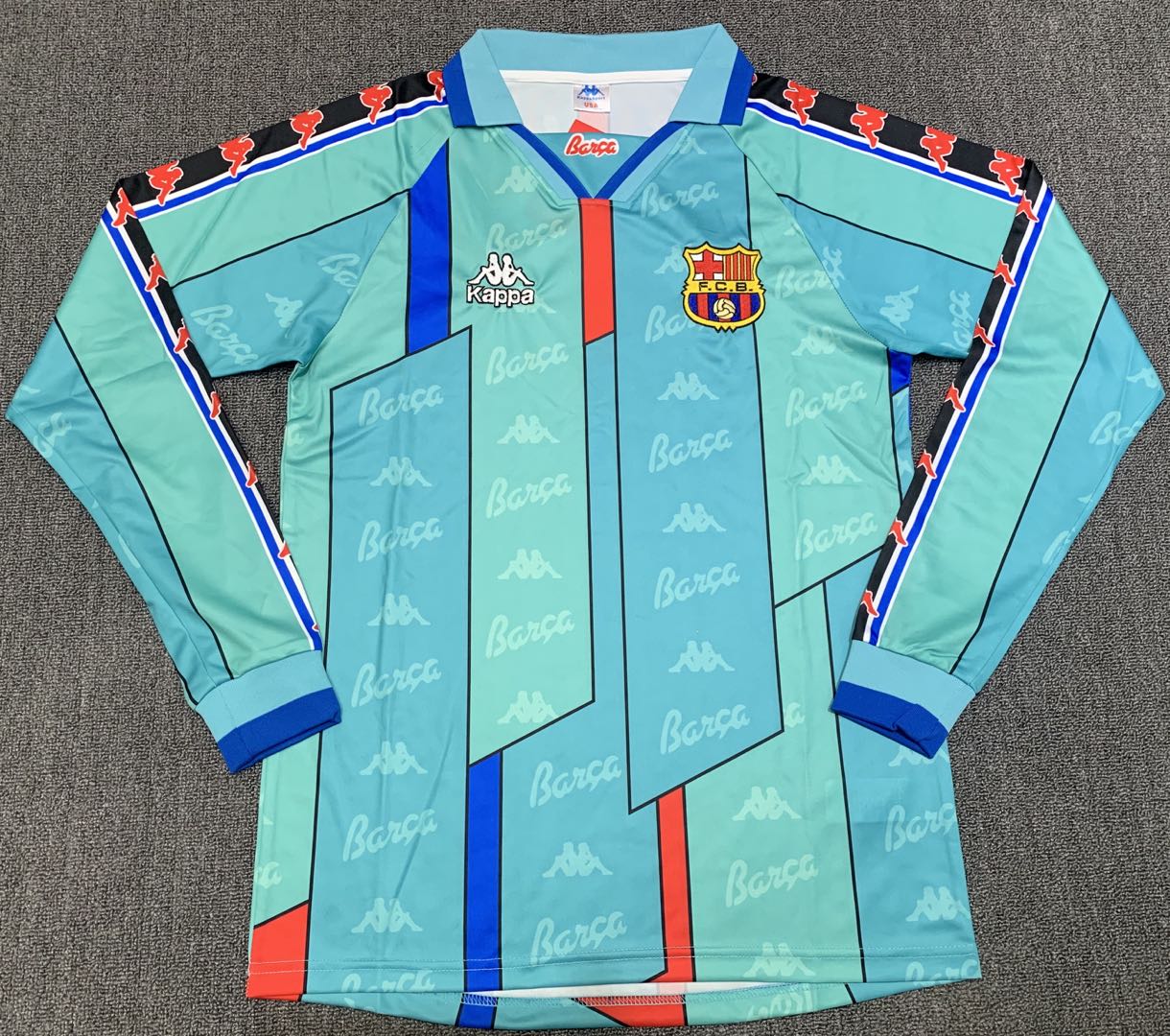 1996-97 Barcelona Away Long Sleeves Jersey