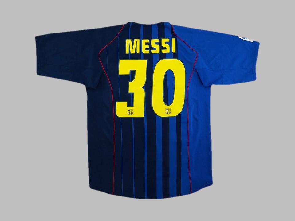 2004 2005 Barcelona Away Shirt Messi #30