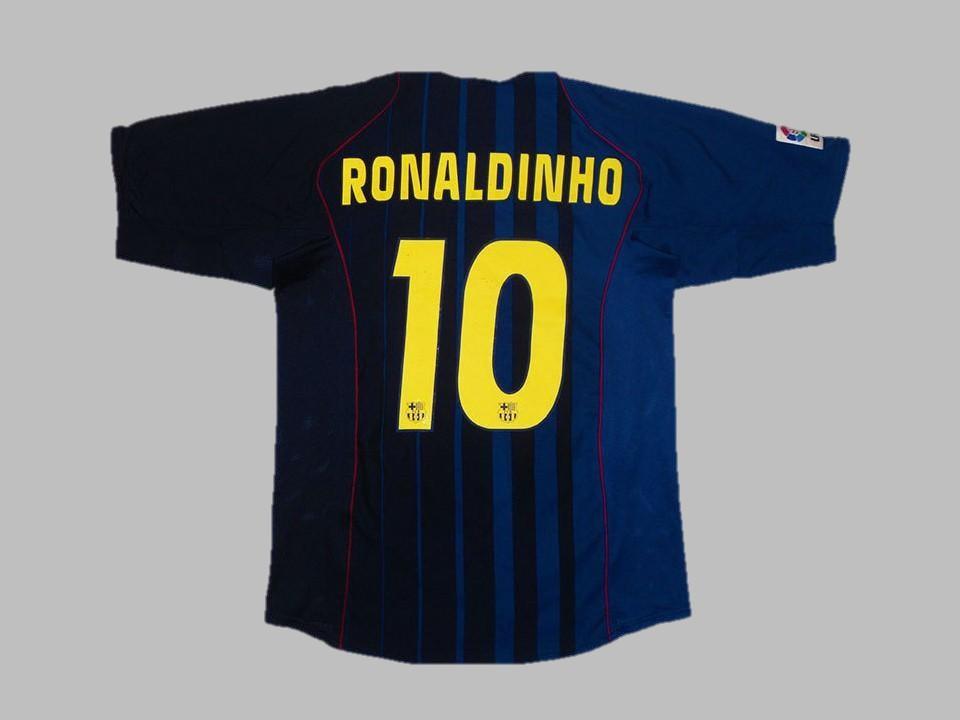 2004 2005 Barcelona Away Shirt Ronaldinho #10