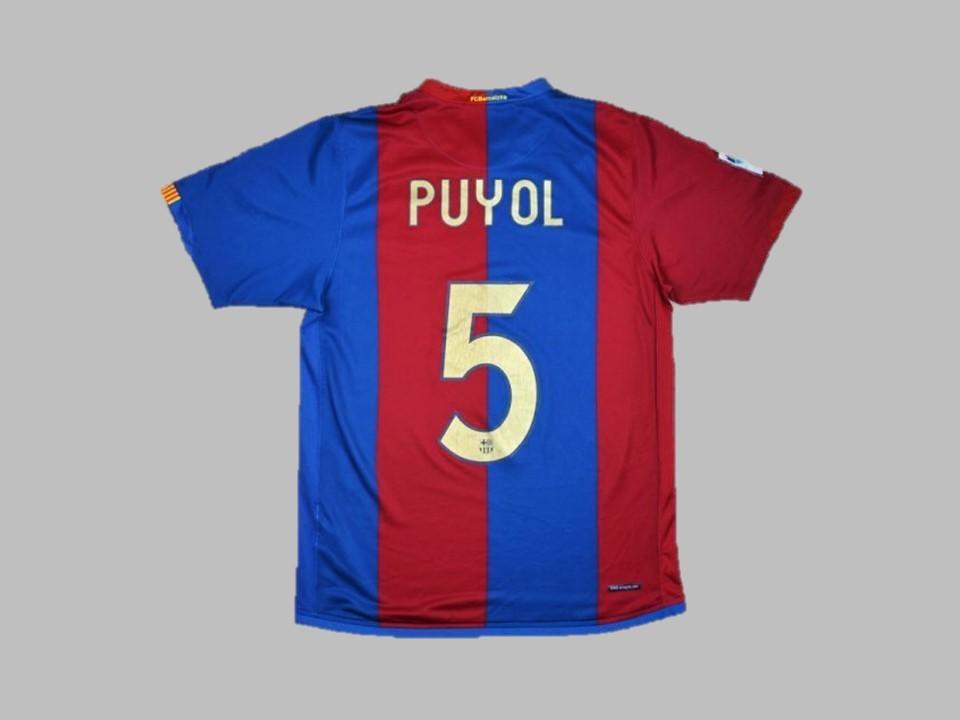 2006 2007 Barcelona Home Shirt Puyol #5