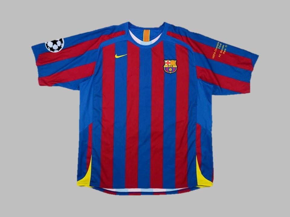 2006 Barcelone Domicile Chemise Ucl Flocage Insigne Final