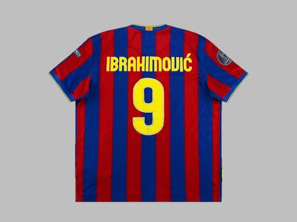 2009 2010 Barcelona Home Shirt Ibrahimovic #9