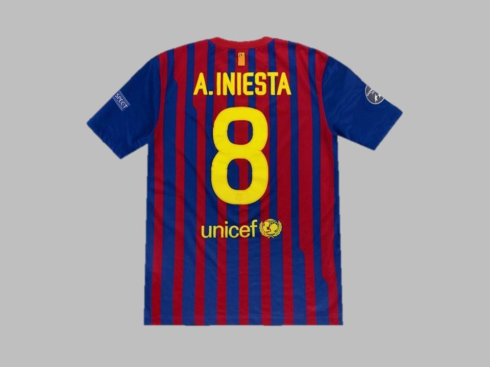 2011 2012 Barcelona Home Shirt A.Iniesta #8