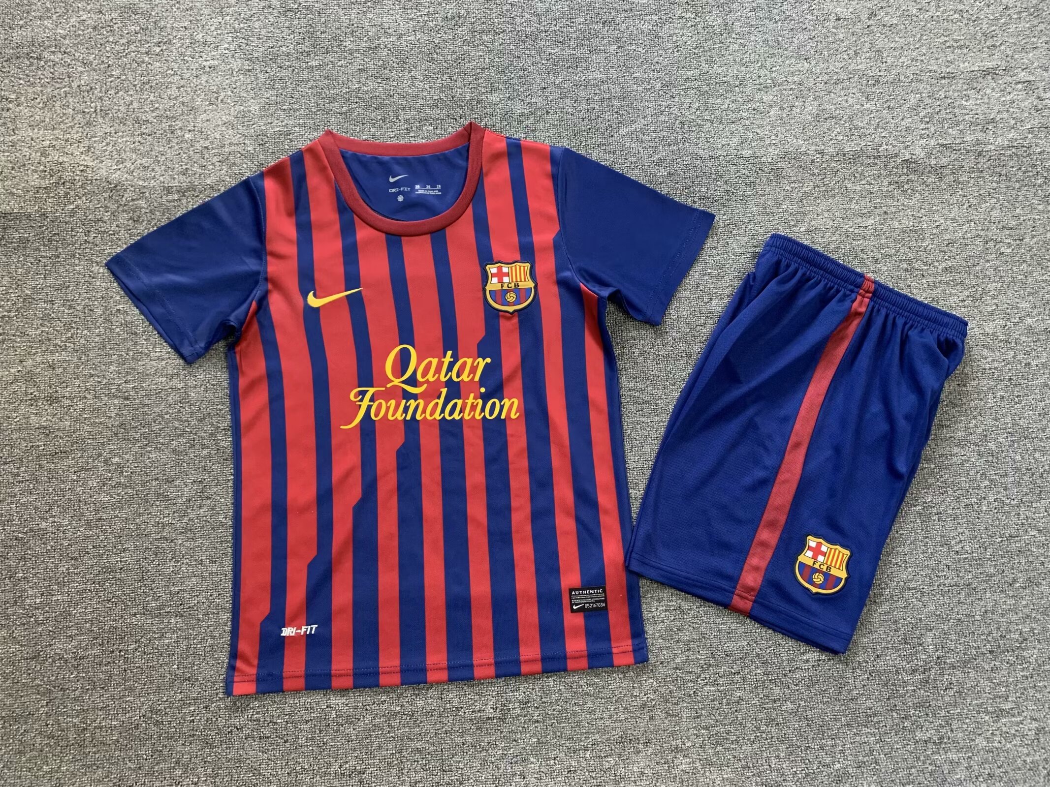 2011-2012 Barcelone Domicile Enfants Maillot