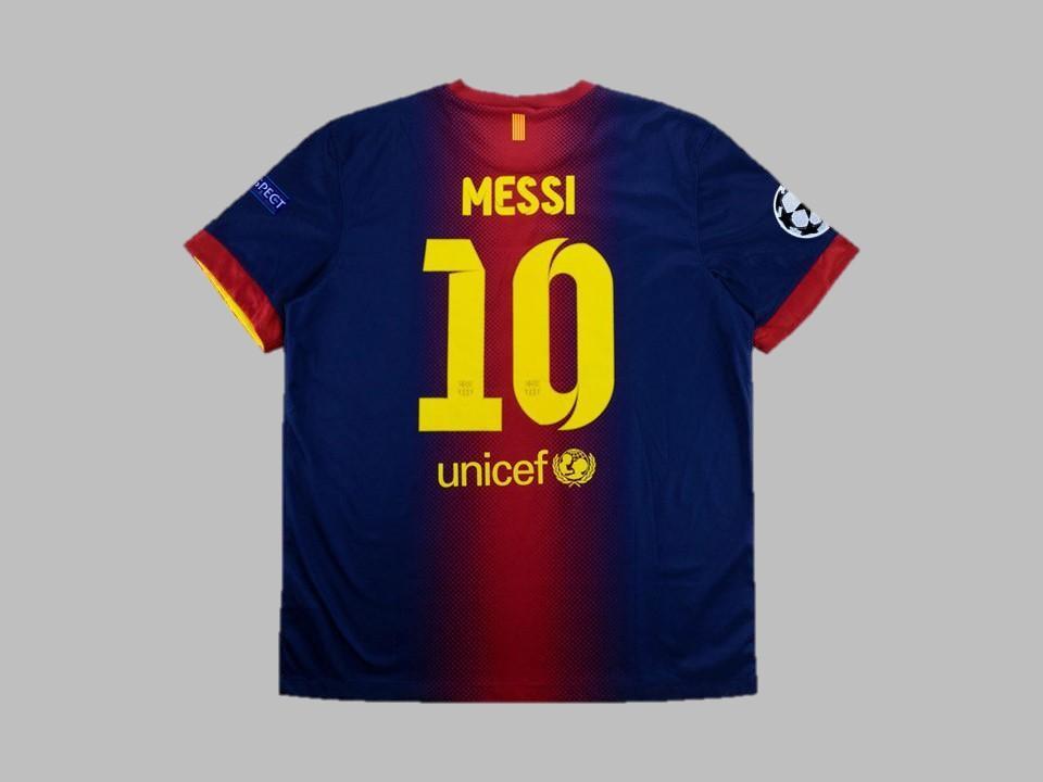 2012 2013 Barcelona Home Shirt Ucl Patches Messi #10