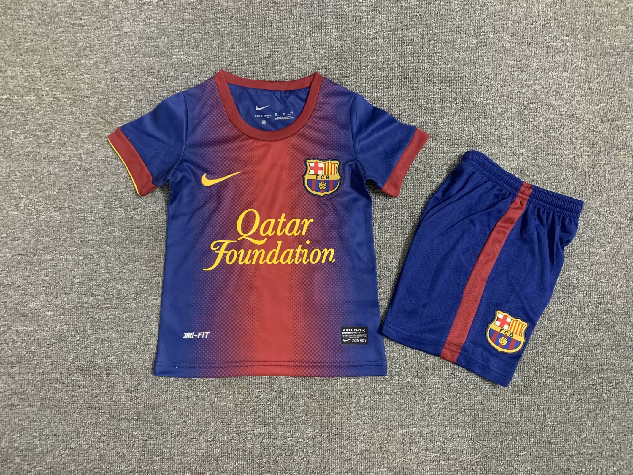 2012-2013 Barcelone Domicile Enfants Maillot