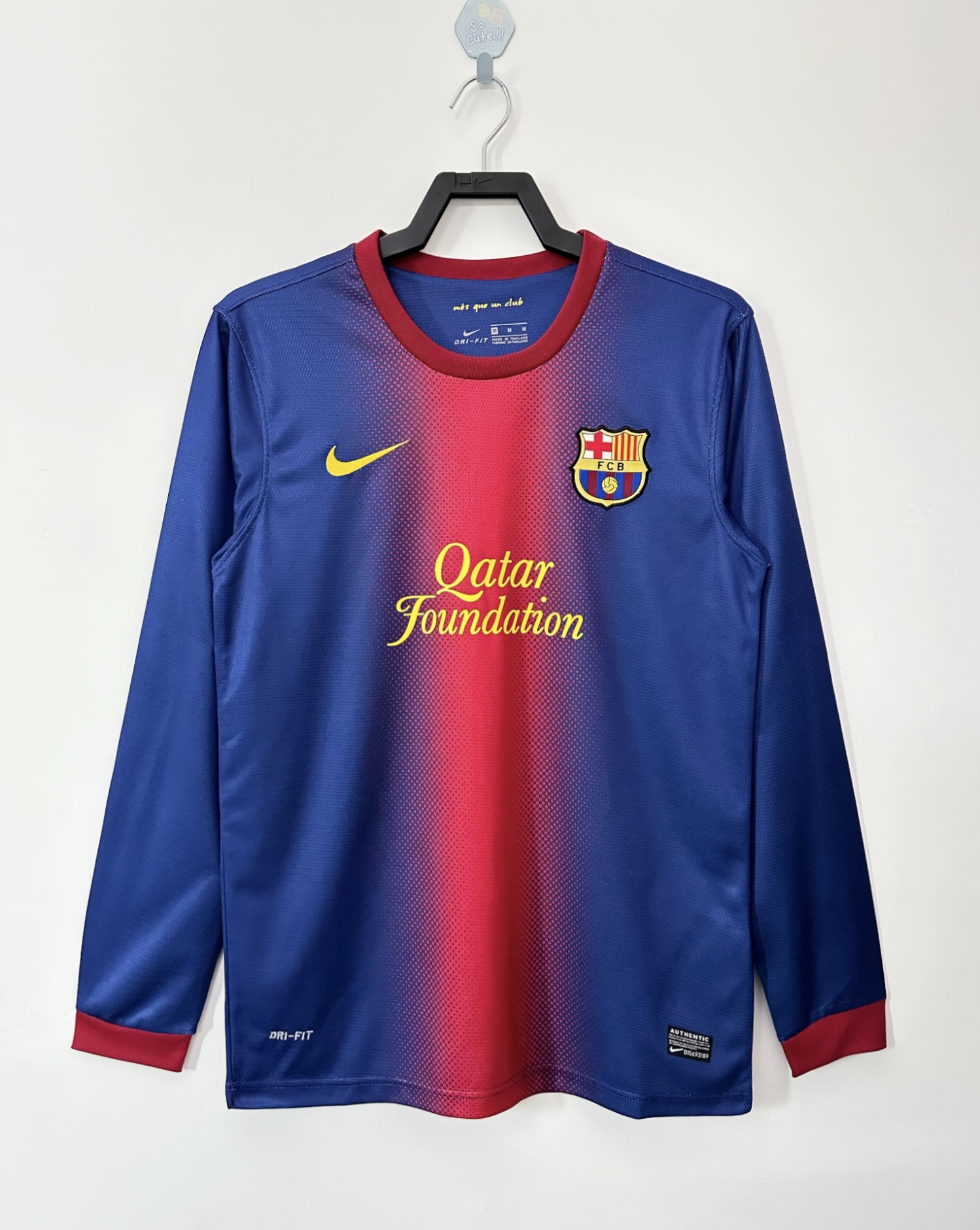 2012-2013 Barcelona Home Long Sleeves Jersey