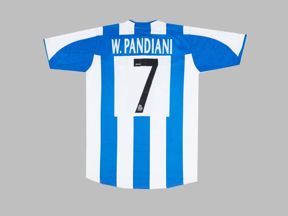 2003 2004 Deportivo Home Shirt Pandiani #7