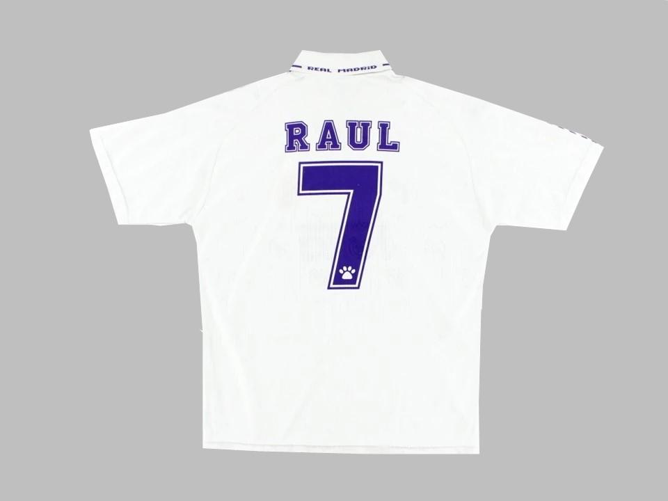 1996/97 Real Madrid Home Shirt Raul #7