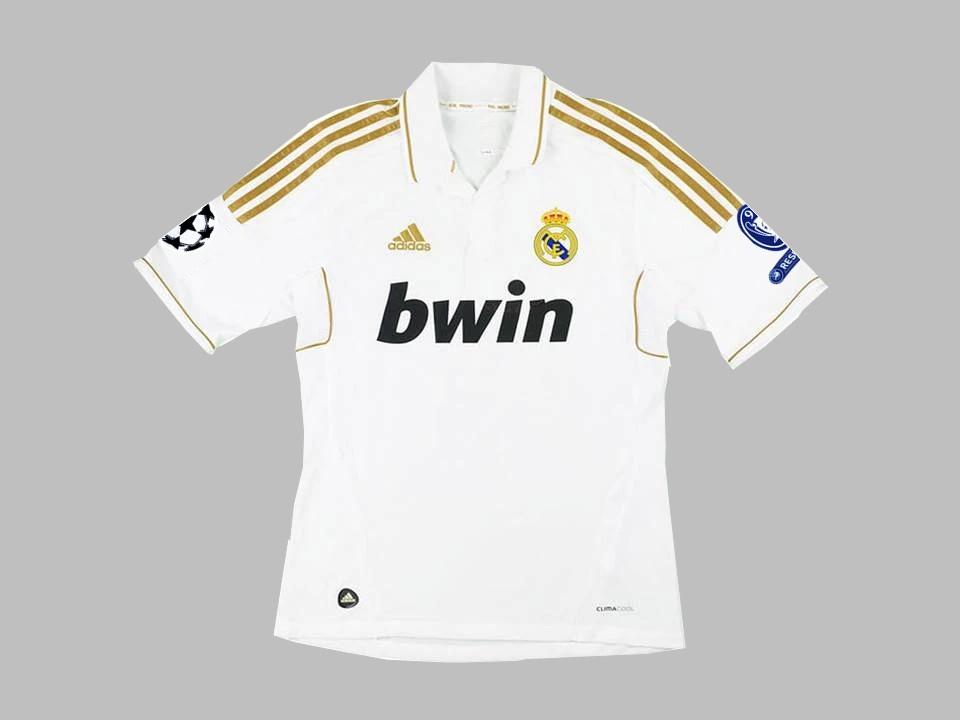 2011/12 Real Madrid Home Shirt Ucl Patches