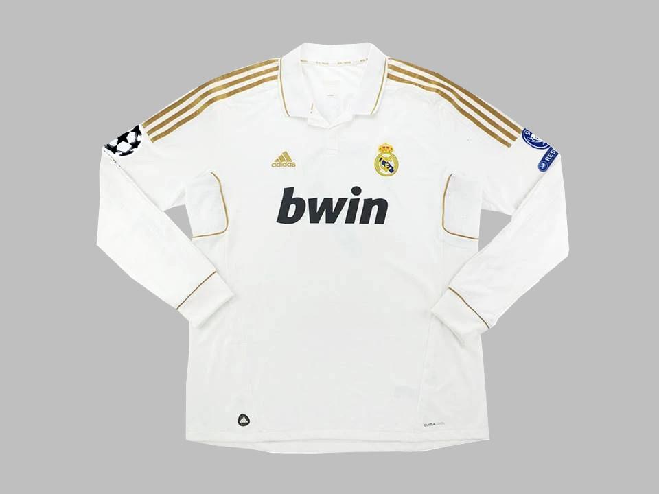 2011/2012 Real Madrid Home Long Sleeves Shirt Ucl Patches