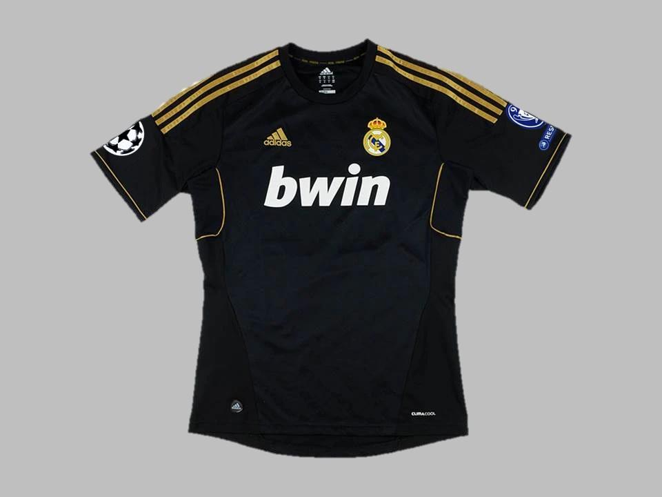 2011/2012 Real Madrid Exterieur Chemise Noir