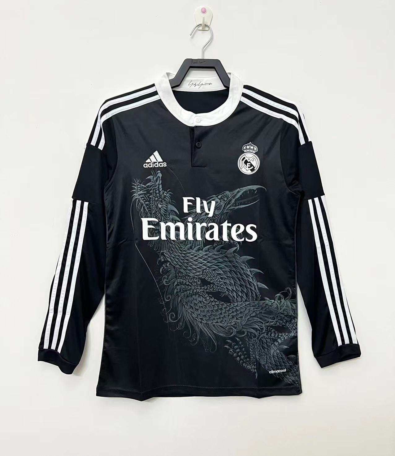 2014-2015 Real Madrid Deuxieme Exterieur Manches Longues Maillot