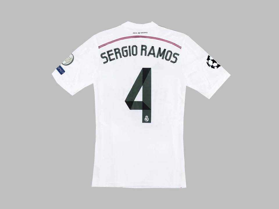 2014 2015 Real Madrid Home Shirt Sergio Ramos #4