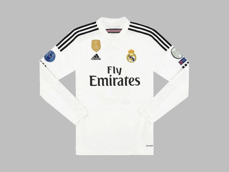 2014 2015 Real Madrid Home Long Sleeves Shirt