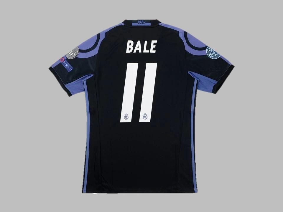 2016 2017 Real Madrid Exterieur Chemise Bale #11 Ucl Flocage Insigne