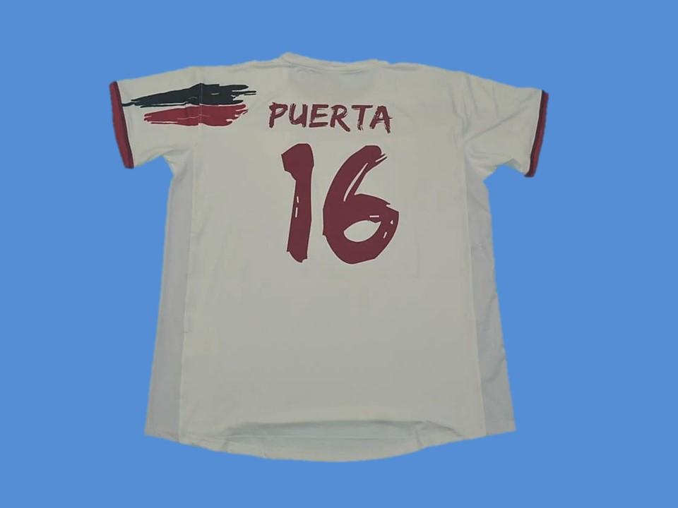 2006 2007 Sevilla Home Jersey Puerta #16