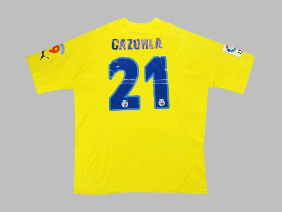 2005 06 Villarreal Domicile Chemise Cazorla #21