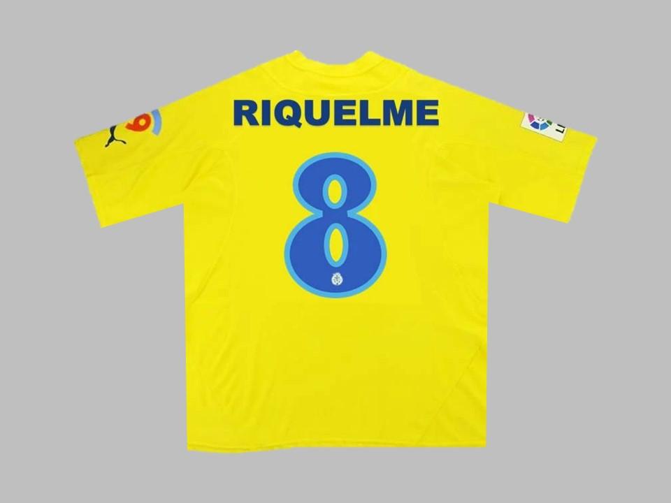 2005 2006 Villarreal Home Shirt Riquelme #8