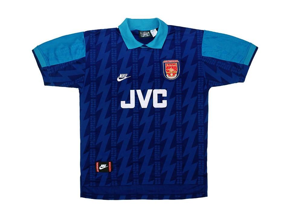 1994 1995 Arsenal Exterieur Maillot Bleu