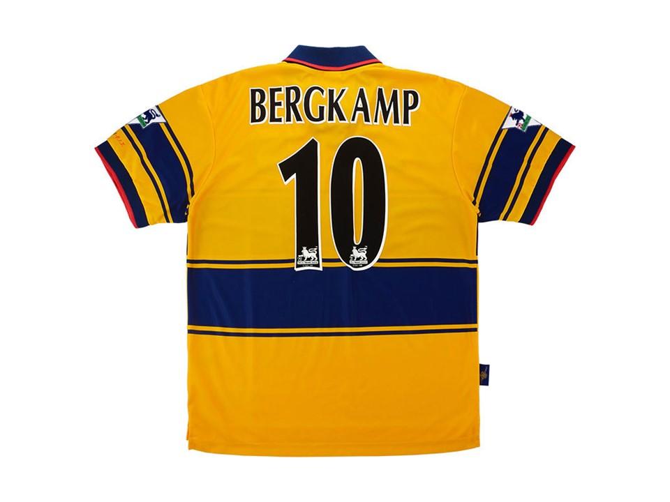 1997 Arsenal Exterieur Maillot Jaune Bergkamp #10