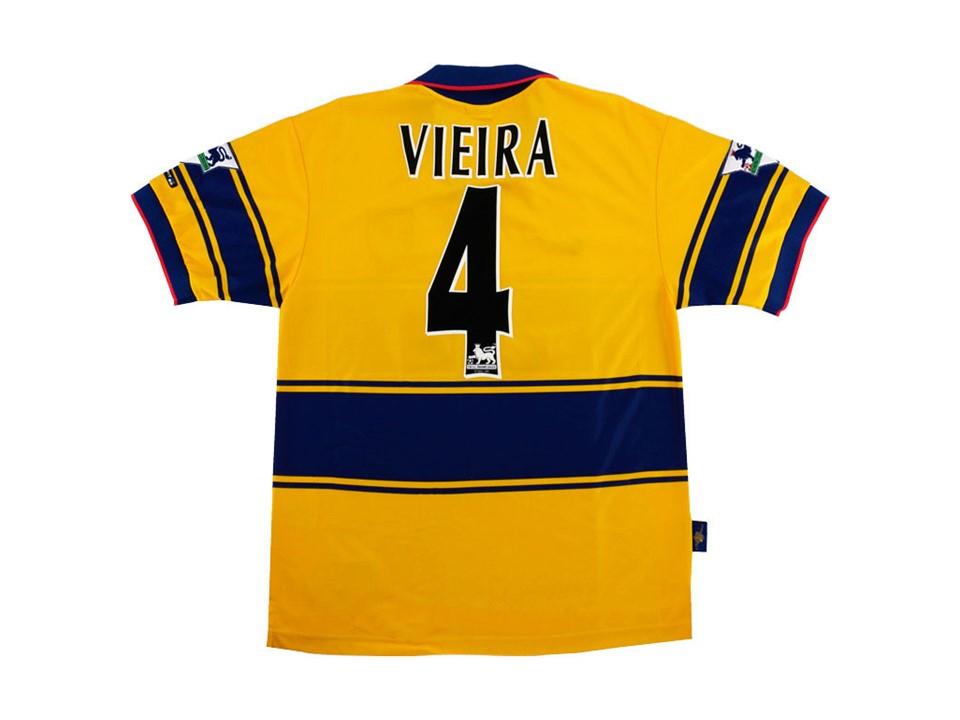 1997 Arsenal Exterieur Maillot Jaune Vieira #4