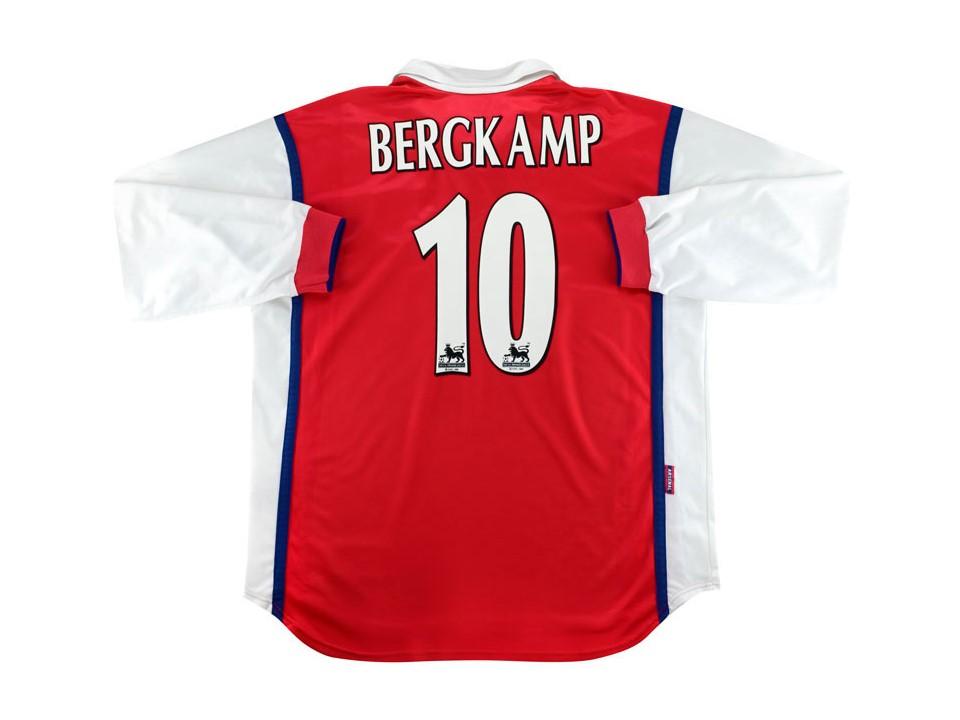 1998 Arsenal Domicile Manches Longues Maillot Bergkamp #10