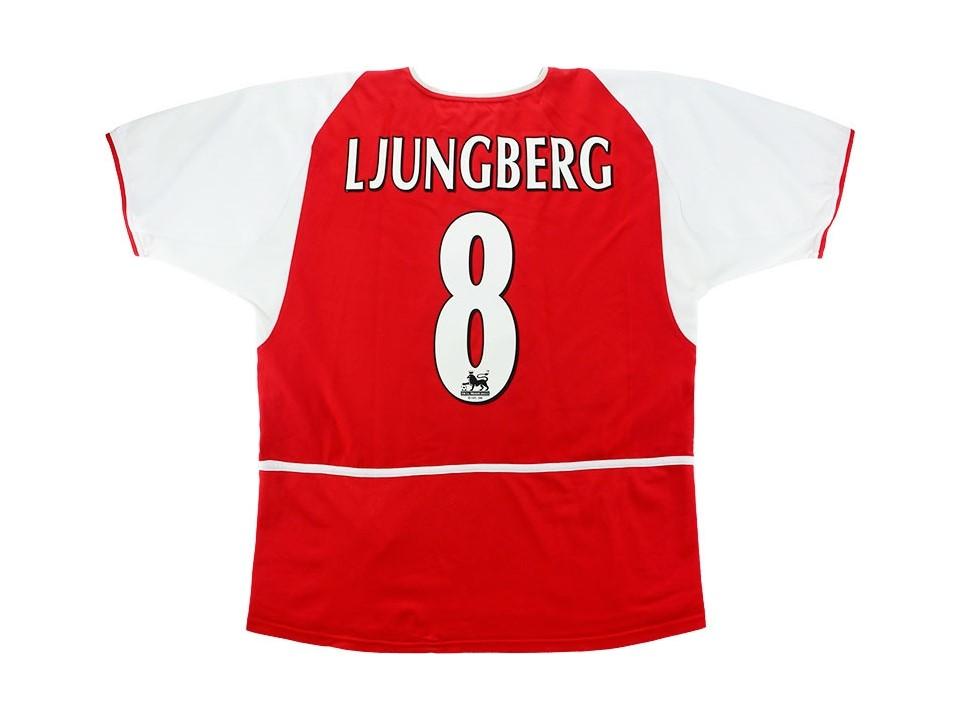 2002 2004 Arsenal Domicile Maillot Ljungberg #8 Epl Flocage Insigne