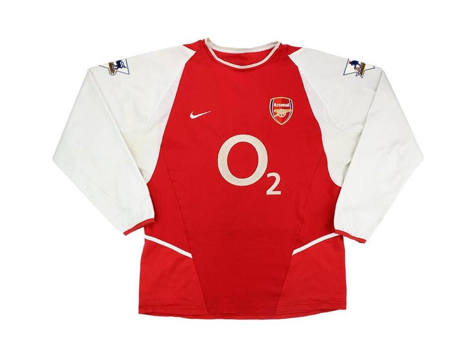 2002 2004 Arsenal Home Long Sleeves Jersey