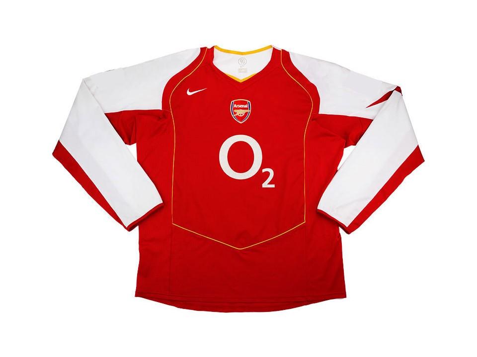 2004 05 Arsenal Domicile Manches Longues Maillot