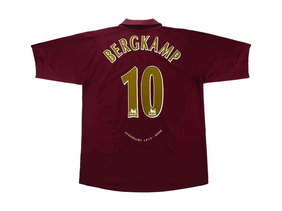 2005 06 Arsenal Jersey Bergkamp #10 Highbury