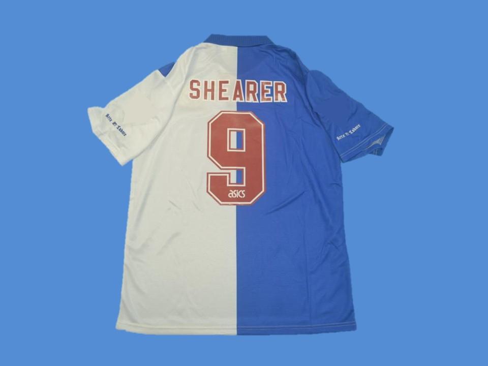 1995 1996 Blackburn Home Jersey Shearer #9