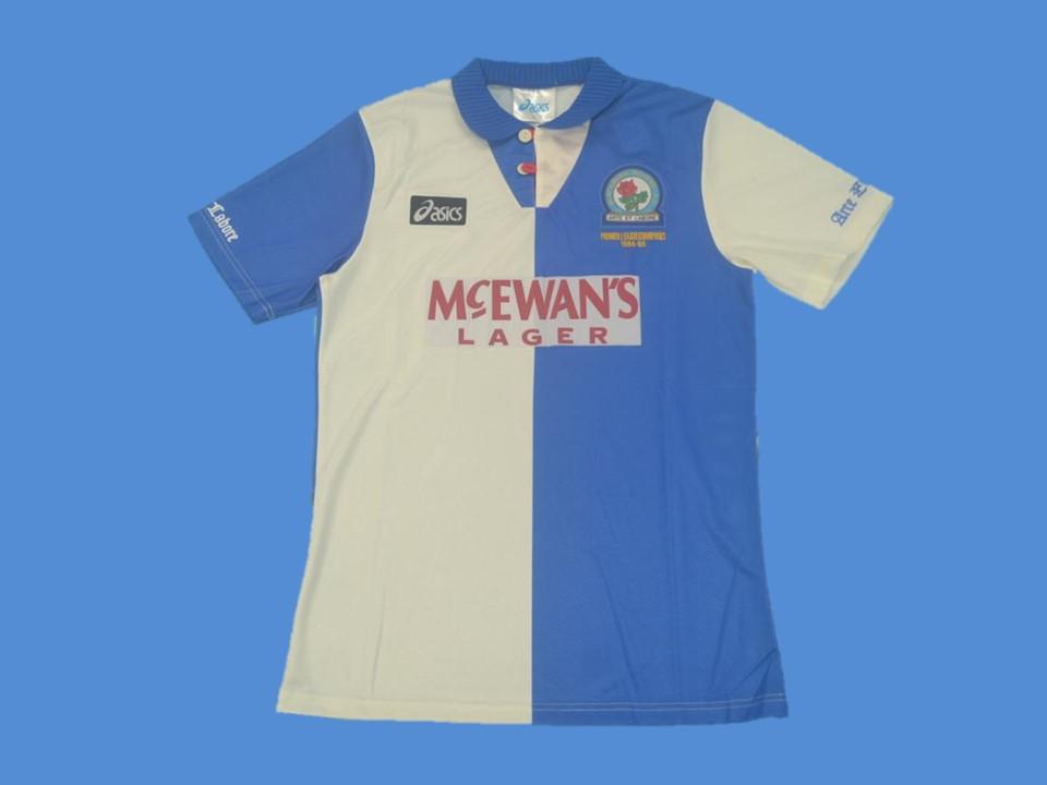 1995 1996 Blackburn Domicile Maillot