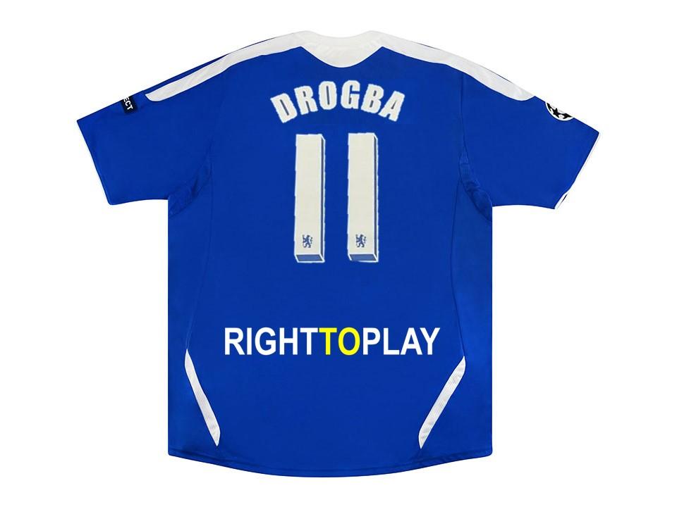 2012 Chelsea Home Shirt Drogba #11 Ucl Patches Final